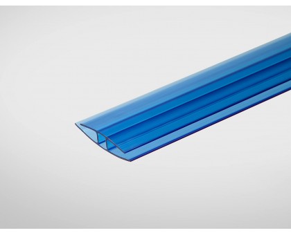 Профиль соединительный неразъемный 6 мм синий 6 м
