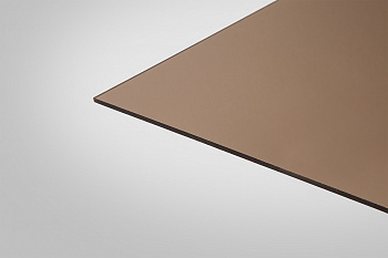 Монолитный Поликарбонат КОЛИБРИ бронзовый 40% 6,0 мм 2050x3050 мм