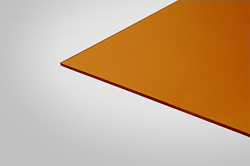 Монолитный Поликарбонат КОЛИБРИ янтарный 30% 4,0 мм 2050x3050 мм