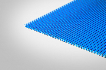 Сотовый поликарбонат КИВИ синий 30% 6,0 мм 2100x6000 мм